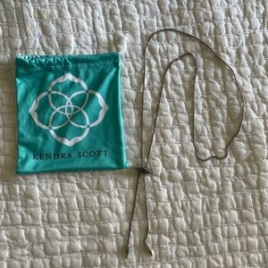 Kendra Scott Silver Drop Necklace